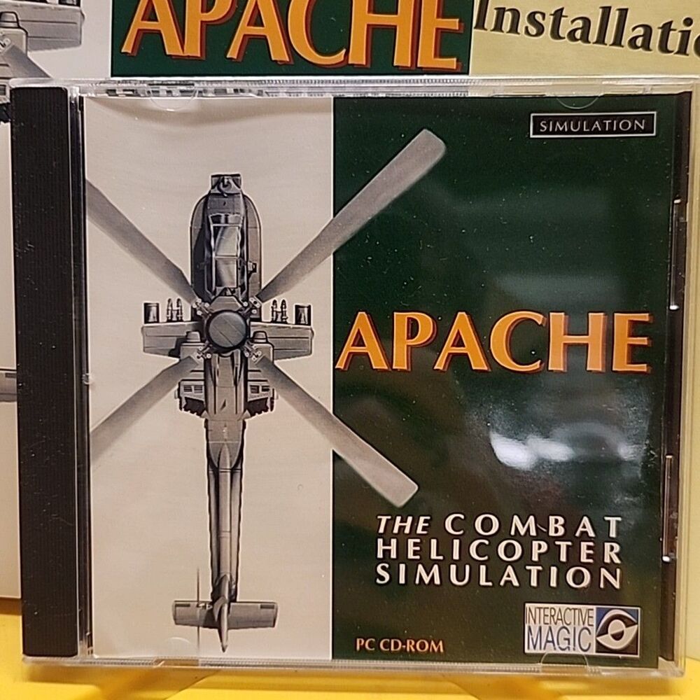 Apache The Combat Helicopter Simulator PC CD-ROM Big Box Complete - Picture 4 of 5